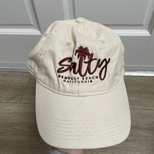 Cream 'Salty' Embroidered Cap